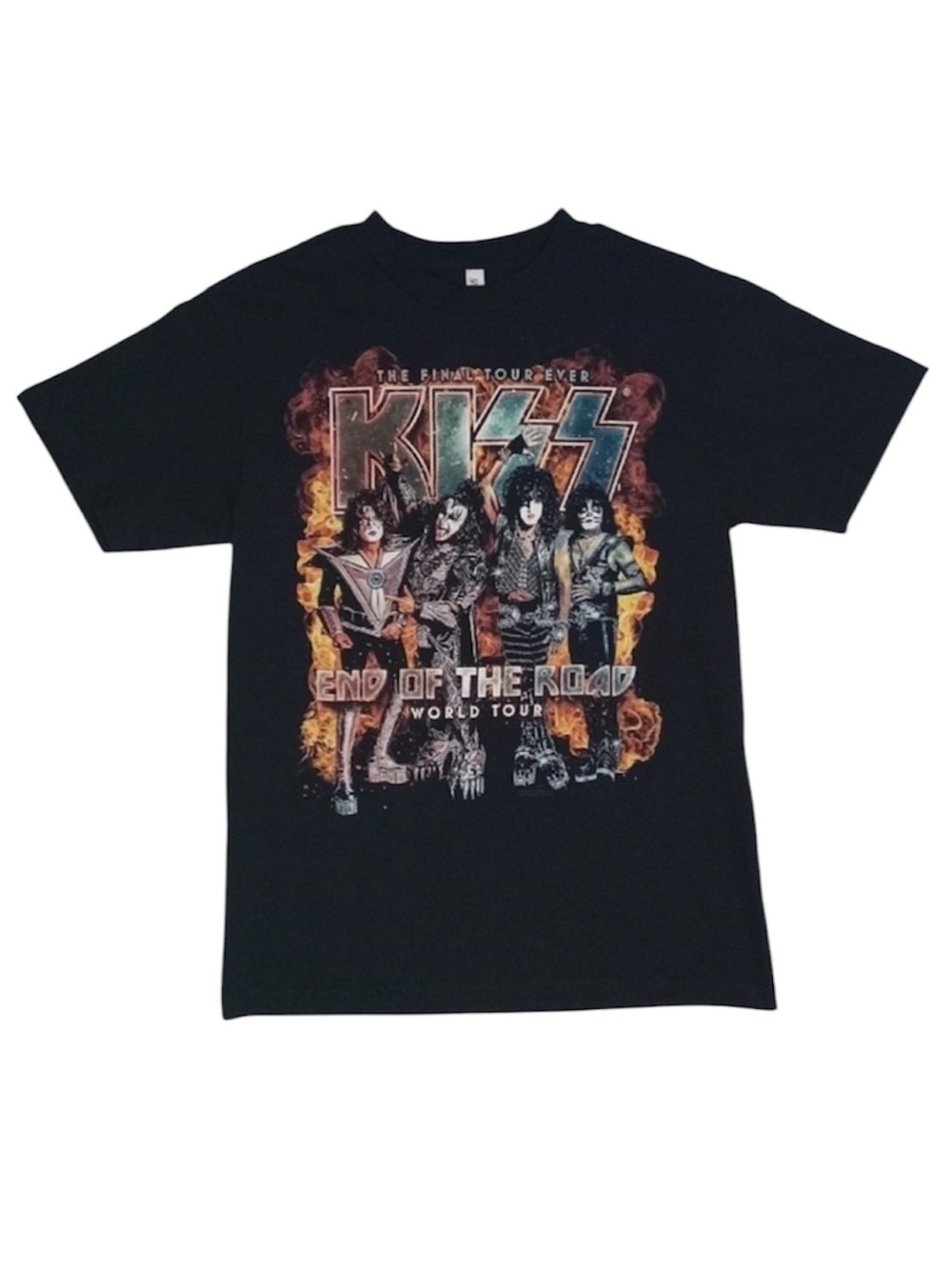 KISS End Of The Road World Tour T-Shirt Final Tour Graphic Band Tee Black M